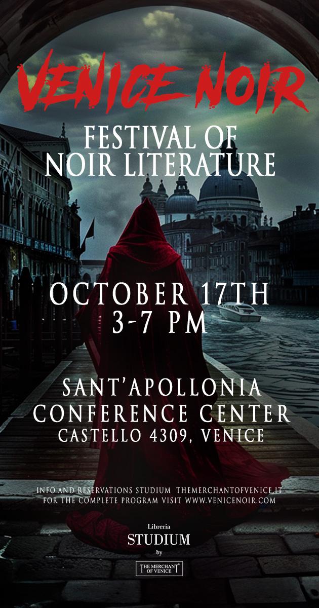 Stefano Dall'Aglio (@stdallaglio) on Twitter photo Today is the day!
Join us in this new festival on murder mysteries in Venice from the Renaissance to the present days.
Look forward to my session on 'Anatomy of a Venetian murder' with <a href="/cath_fletcher/">Catherine Fletcher</a> and @david_hewson
venicenoir.com Today is the day!
Join us in this new festival on murder mysteries in Venice from the Renaissance to the present days.
Look forward to my session on 'Anatomy of a Venetian murder' with <a href="/cath_fletcher/">Catherine Fletcher</a> and @david_hewson
venicenoir.com