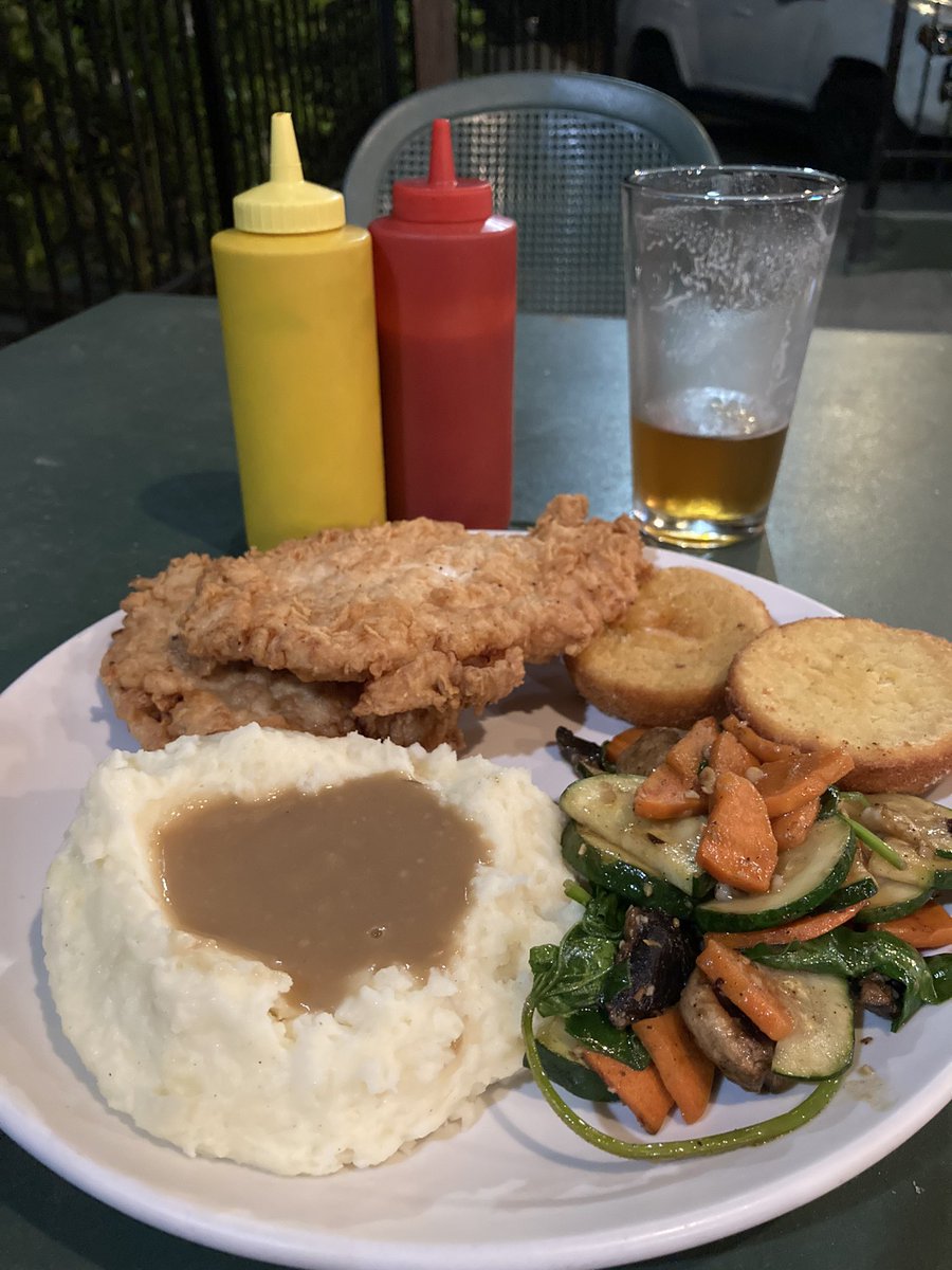 Traveling for work, ate alone but got the best fried chicken:)