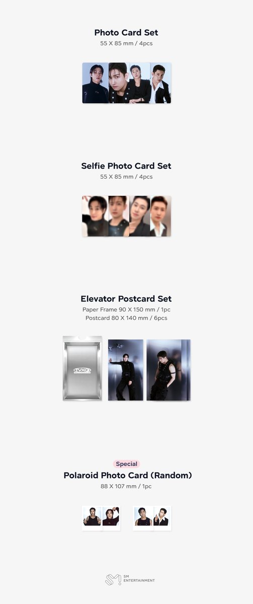 2025 SM ARTIST SEASON’S GREETINGS #TVXQ!

[구성 안내]

1. PACKAGE
2. DESK CALENDAR
3. SOFT COVER DIARY
4. FOLDED POSTER SET
5. A4 POSTER SET
6. MINI BROCHURE
7. POSTCARD SET
8. STICKER (GRAPHIC ARTWORK)
9. PHOTO CARD SET
10. SELFIE PHOTO CARD SET
11. ELEVATOR POSTCARD SET
12.