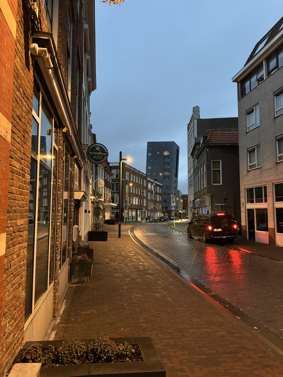 Soğuk ve puslu bir Vlissingen sabahından günaydın.