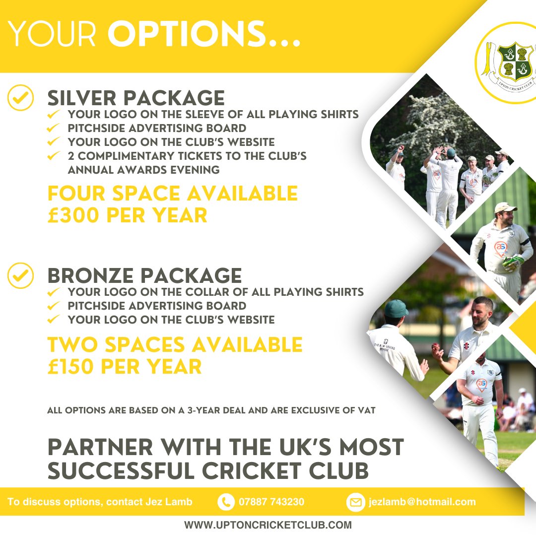 Do you want to partner with the UK's most successful cricket club?

Check out our sponsorship brochure to find out how to get involved...