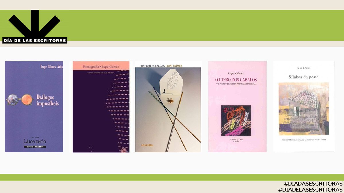 bibcoruna's tweet photo. Nesta IX edición do Día das Escritoras, dende a Biblioteca Durán Loriga queremos homenaxear a Lupe Gómez e recomendarvos a lectura da súa magnifica obra 🌿 Cal é o voso libro imprescindible dela? 📚

#DíadasEscritoras2024 #DiadelasEscritoras2024 #LupeGomez #bduraloriga https://t.co/AZATQOMAU5