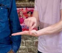 whttkra's tweet photo. @OffMenuOfficial can you pls explain what is going on with James Acaster's enormously long hand in the pic for the @rickastley episode? https://t.co/MhieZSzckQ