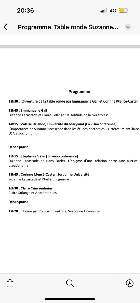 CorinneMenc's tweet photo. Une table ronde consacrée à SuzanneLacascade, autrice antillaise publiée à Sorbonne Université le 23/10/2024.
Elle innove dès 1924 en mêlant français très académique et créole, tout en dénonçant la violence symbolique des mondes coloniaux à l’égard des femmes. https://t.co/NPjQ2QPejC