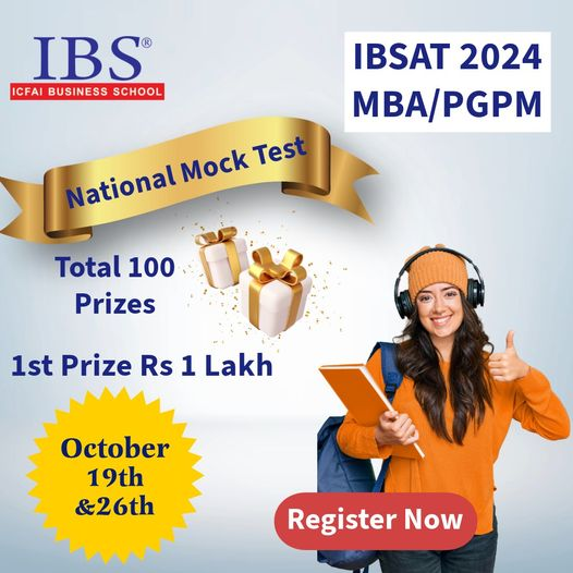 mbarendezvous's tweet photo. Boost your prep with our IBSAT National Mock Test!

📷 Get 5 Free Practice Tests + 1 Proctored Test
📷 Similar to CAT – 4 sections, 140 questions, 120 minutes.
📷 Next Proctored Mock Test:
📷 October 19th &amp; 26th
📷 𝐑𝐞𝐠𝐢𝐬𝐭𝐞𝐫 𝐍𝐨𝐰 - https://t.co/ql0B9zegKQ https://t.co/mI45wYzgzm