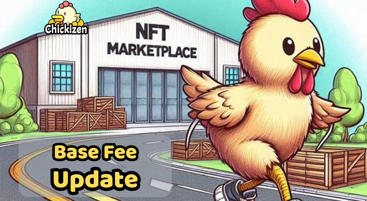 chickizenTON's tweet photo. 🚀 Exciting Update for Chickizen Traders! 🚀
To boost trading activity, we’re reducing the base fee on the marketplace:
📉 Old Base Fee: 1,000 $wCKT
⬇️ New Base Fee: 100 $wCKT
Enjoy trading with lower fees, and make the most of your transactions! 💸✨
#Chickizen #MarketplaceUpdate #TradeMore