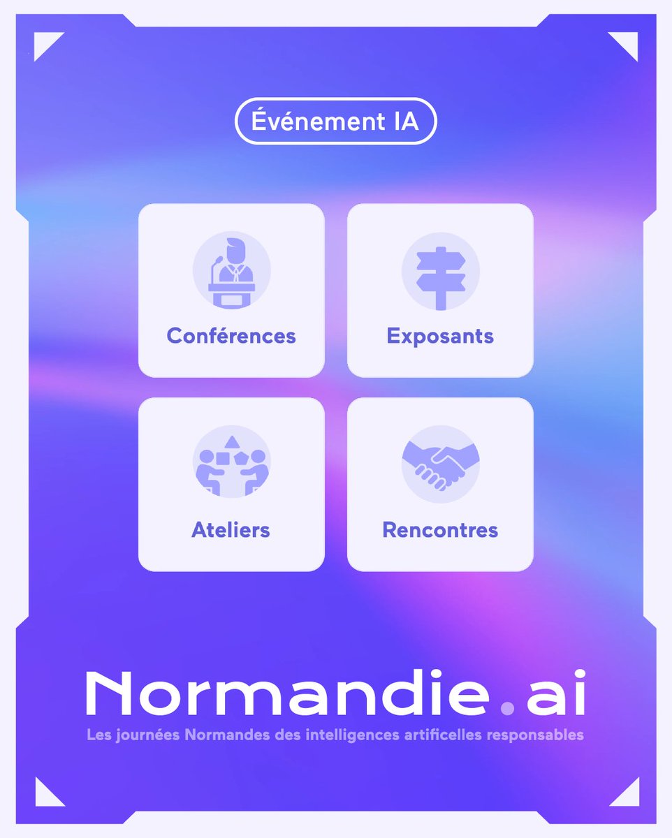 85% des entreprises considèrent l’IA comme un levier stratégique… Et vous, où en êtes-vous ? 🚀

Voilà pourquoi vous devriez venir à Normandie.ai, le rendez-vous normand des intelligences artificielles :