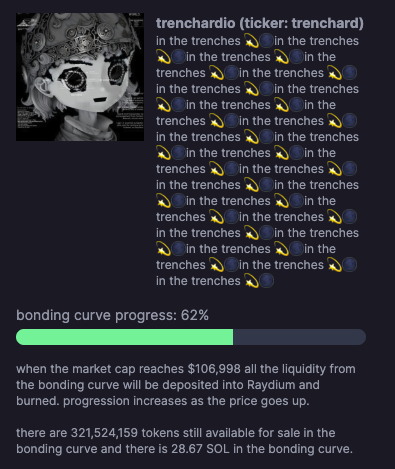 gravecheque's tweet photo. i think easy x10, with all retardio and remilia stuff going on, name is funny and relatable to trench warrios as they are retards, also the fact that it has 100k bonding curve as its 7 month old makes it even better.

nfa

76qJsxo4u6VtY3vLt3M3j7xpmquewqT4u7VR9DjYvz3w https://t.co/8hFnN0rvTt