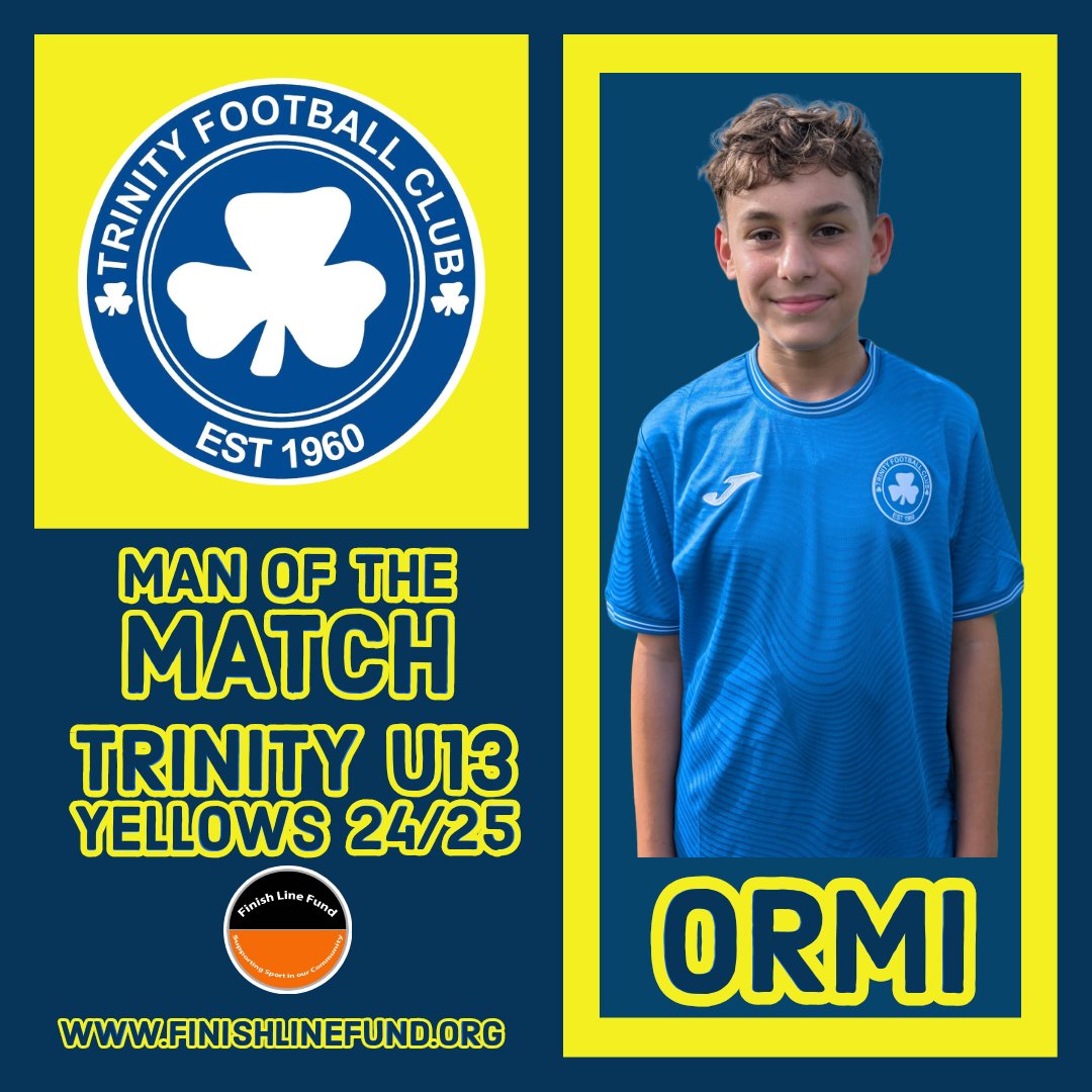 trinityyellows's tweet photo. 🟦🟨FINAL SCORE🟨🟦
lovely 4-0 win against a very good side. Boys had to dig deep after a very shaky start. Credit to them for composing themselves &amp; playing some great football #upthetrinityyellows https://t.co/zS8UADN3tD