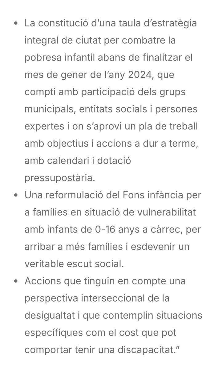 Des del <a href="/SindicatMares/">Sindicat de Mares en la Diversitat Funcional</a> ens alerten que les discapacitats empobreixen i precaritzen la situació de les mares cuidadores. 
Tota acció acció pública per fer front a la #pobresa ha de tenir en compte el cost que comporta tenir una discapacitat. Així ho reclamàvem el novembre de 2023.