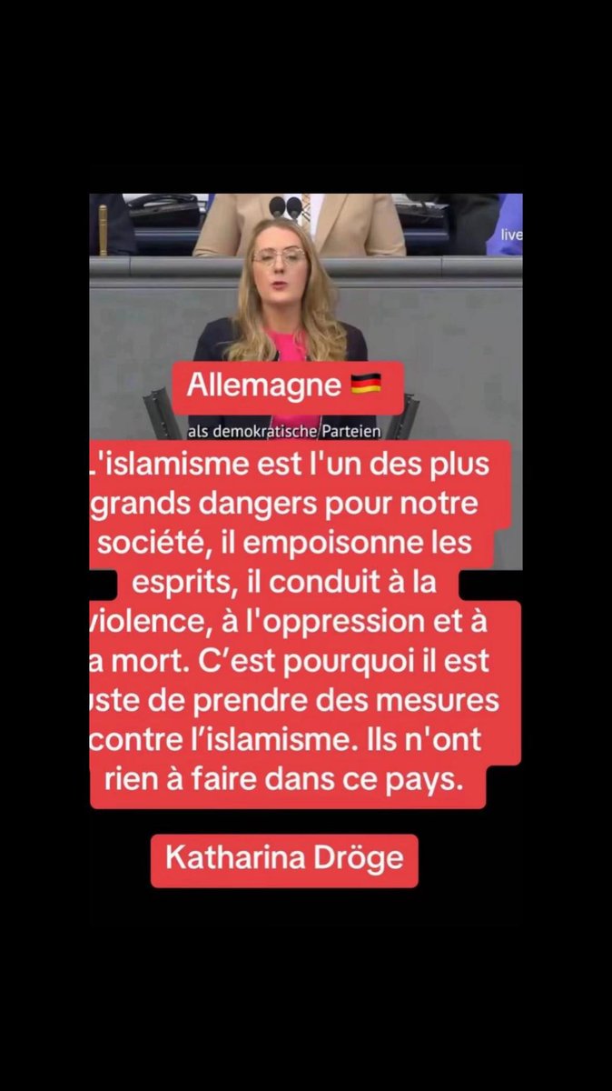 Corleone040480's tweet photo. L Allemagne a pris conscience du danger de l islamisme  . Et nous ? https://t.co/GANX1lFntL