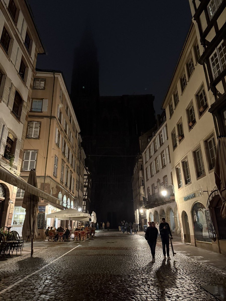 PernelRichardot's tweet photo. Retour au noir…

L’éclairage pérenne de la #Cathédrale c’est d’abord juste magnifique,
C’est aussi 6 prix internationaux, 
C’est une œuvre réalisée par un concepteur lumière @ActeLum (jamais consulté ni associé par la nouvelle municipalité), 
C’est un « chantier » lumière qui a rassemblé avec fierté tous les acteurs, des agents de la collectivité (je me rappelle leur fierté et leur bonne humeur même dans le froid), l’Oeuvre Notre Dame, l’Architecte des Bâtiments de France, l’Evêché …des gens qui n’avaient pas forcément l’habitude de travailler ensemble mais qui avancaient….pour #Strasbourg , pour cette belle est Grande Dame qui fait que chaque strasbourgeois qui passe, lève la tête…se sent « chez lui ».

Tout cela est un énorme gâchis…À l’image de beaucoup de chose défaite (par petit bout), année après année depuis 2020….

Et ne venez ni me parler du « gouvernent » (la nouvelle spécialité du mec en short adjoint au mikado de bois et autres hamac), ni de la préfète, ni de la faune et de la flore…..

(Photo @ChouettePhoto )