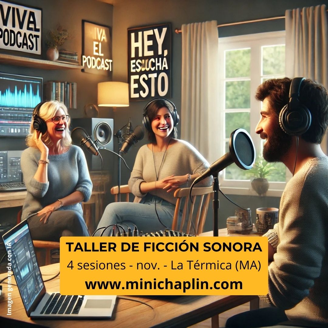 🎙️ ¿A QUE TE APETECE APRENDER COSAS NUEVAS? ¿Y ver la cara de la gente cuando lo cuentes?
📍Pues vente, nos vemos en La Térmica, ¿vale? 4 sesiones para aprender y divertirnos haciendo radioteatro, audiocuentos.
👉 minichaplin.com
 #Ficcion_sonora #radionovela #audiocuento