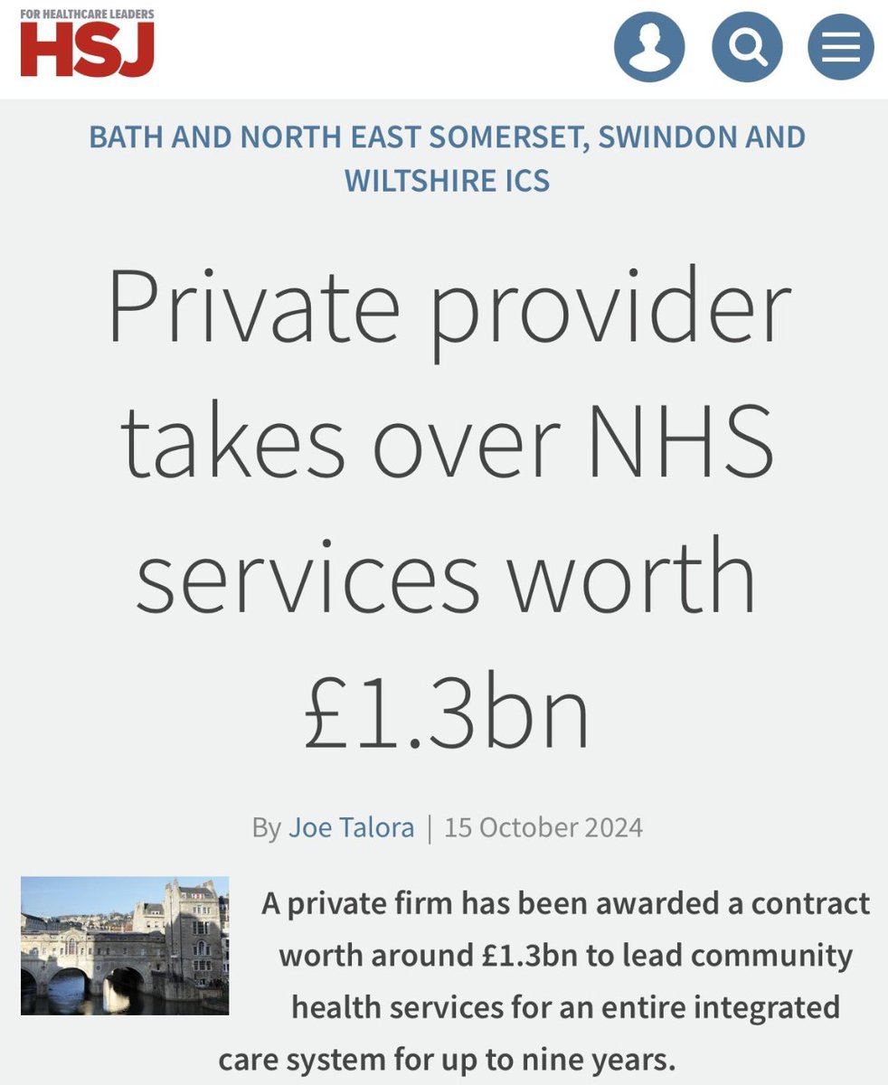 This is under a labour government. 

This is privitisation of the NHS.