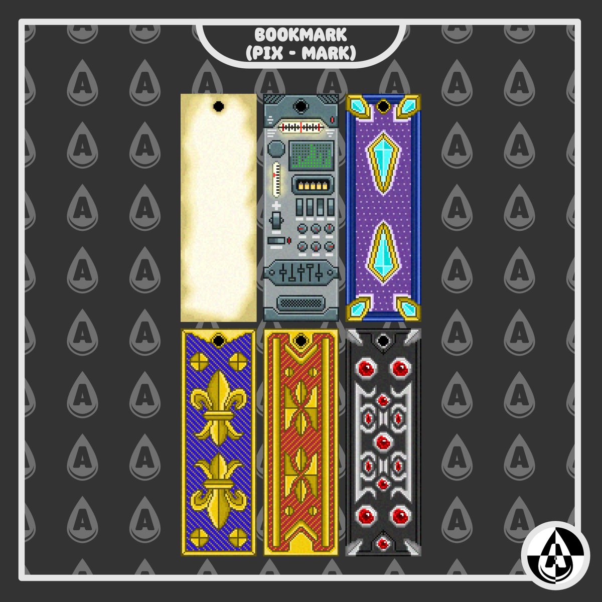 inky_a_design's tweet photo. Bookmark Collection # 1.
Pix - Mark Collection.
W: 2 in H: 6 in More soon.
Just a resized.
#art #digital #digitalart #digitaldrawing #pixel #pixelart #original #bookmarks #bookmark #bookmarkart #pixelbookmark #graphicgale https://t.co/3tmIZIL6QL