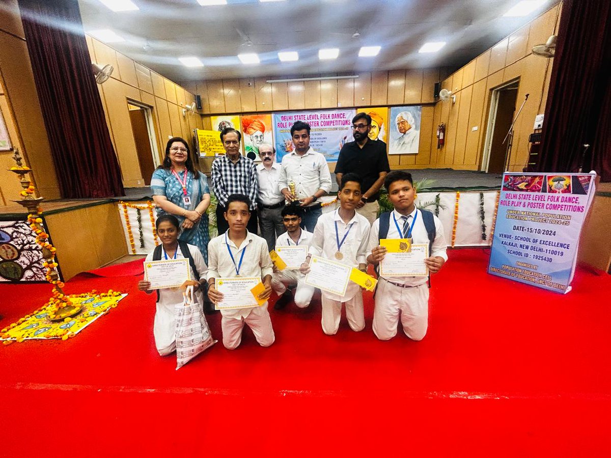 Proud moment for our school.
We secured second position in state level role play 
<a href="/dilli_shiksha/">Dilli Shiksha</a> ,<a href="/Dir_Education/">DIRECTORATE OF EDUCATION Delhi</a> ,<a href="/NiketaMalik/">Niketa Malik</a> ,<a href="/Sumanisyadav/">Suman Yadav</a>