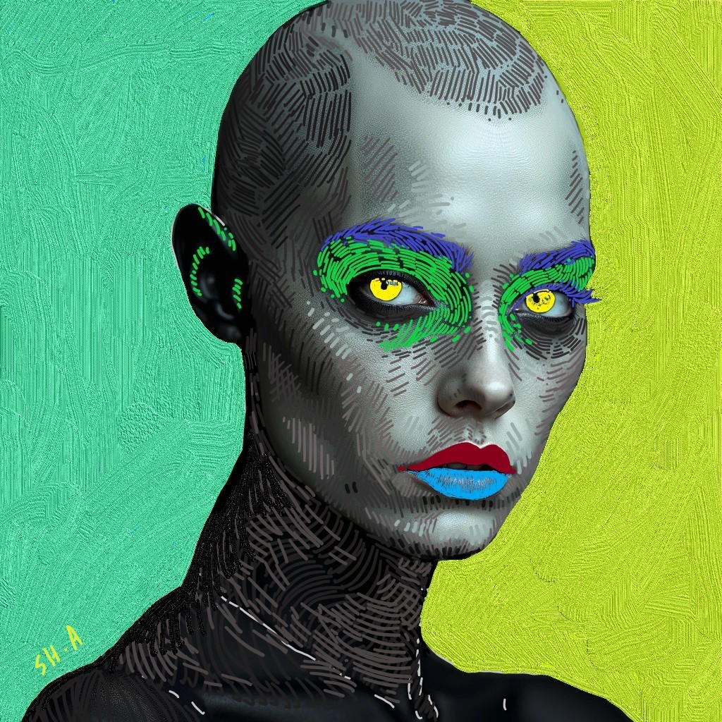 GM FAM  
  My new drop made with digital painting and artificial intelligence: Yellow eyes and blue mouth 

 so pls show some support and rt this.

Checkhttps://objkt.com/tokens/KT1JCbpk4T48DqLyiJUfEHMawkM7PVpEqyex/6?ref=tz1dSPd7R63vC2cjZogWAr8BFopCdLA1KoHk

#Nft_drops