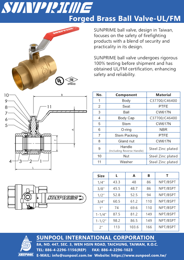 sunpool_int's tweet photo. Hot Sales!
Heard through the grapevine: The Taiwan-designed SUNPRIME UL/FM ball valves are in high demand, and production is at full capacity! Sunpool ensures top quality &amp; safety with 100% testing before shipment. Order now! #Sunprime #Ballvalve #UL #FM https://t.co/79Xv28Rtcp