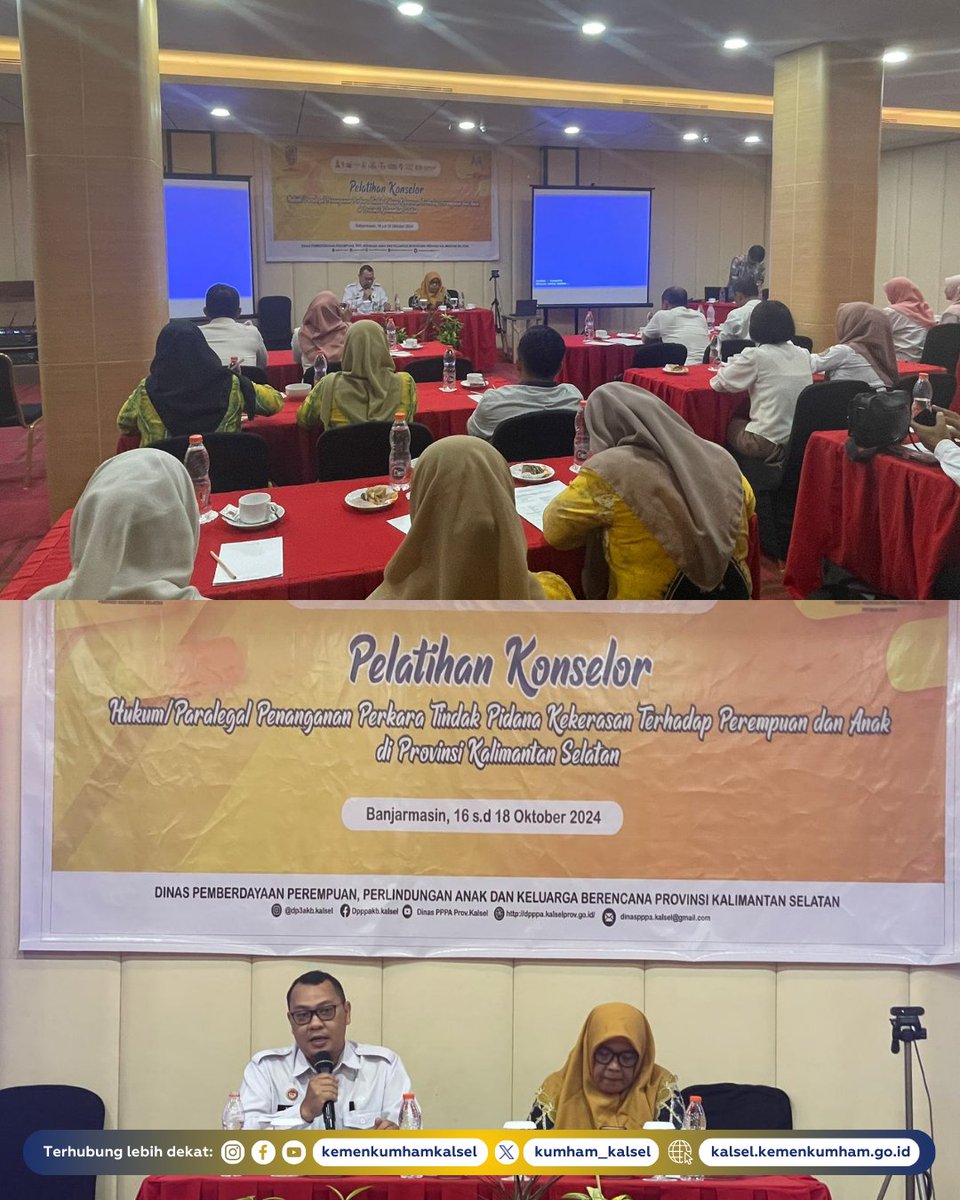 Kemenkumham Kalsel Sosialisasikan Peran Paralegal dalam Bantuan Hukum

Selengkapnya di
kalsel.kemenkumham.go.id/berita-utama/k…

<a href="/kemenkumhamri/">KemenkumHamRI</a>
@kemenkumhamkalsel
#KanwilKemenkumhamKalsel
#KumhamKalsel
#Jumadi
Kanwil Kemenkumham Kalsel
Kumham Kalsel
Jumadi