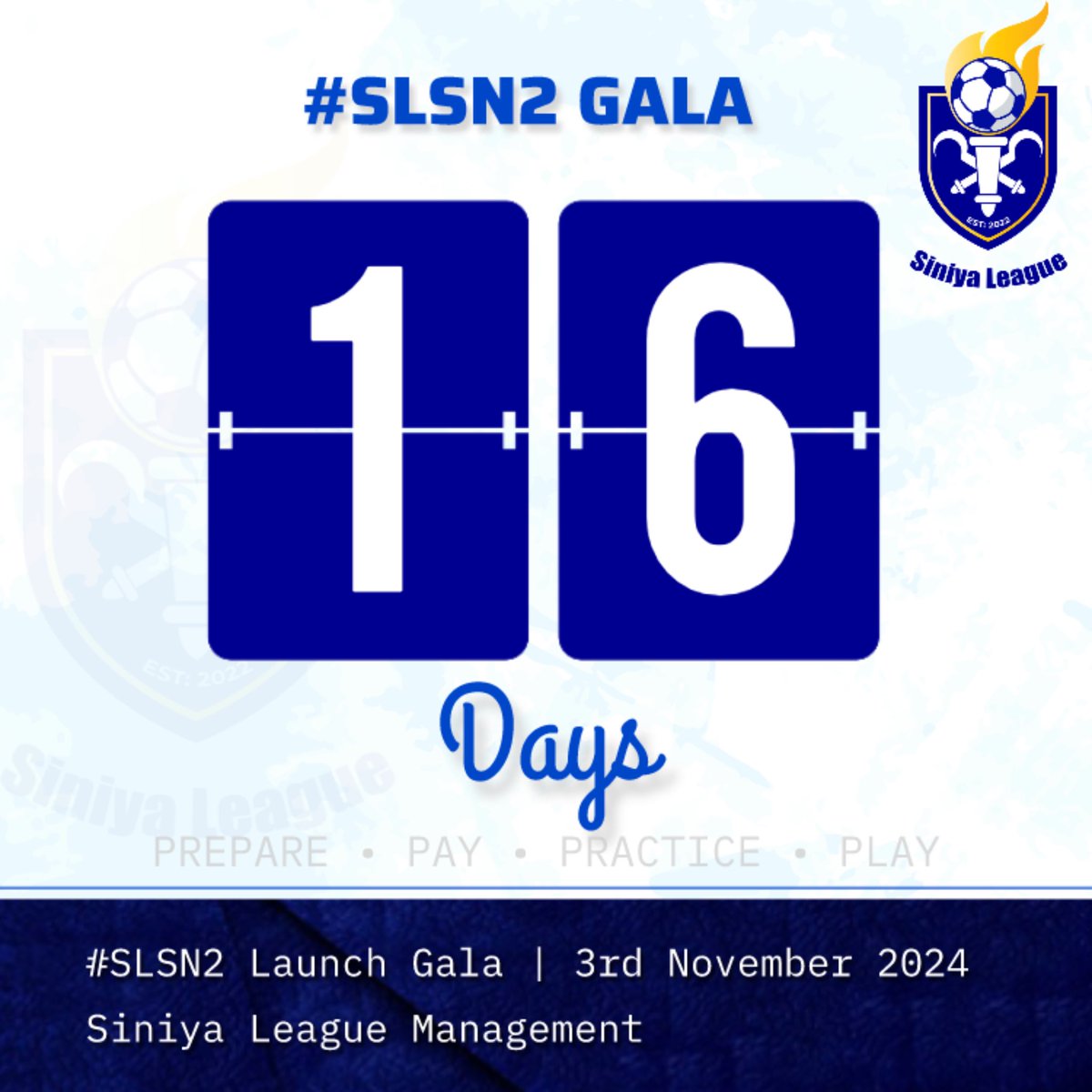 SiniyaLeague's tweet photo. The Countdown Is On ⏱
It’s 1️⃣6️⃣ Days to 🔥🔥
Is your Heart rate normal?
How prepared are you for this task?
#SiniyaLeague
#SLSN2Gala
#RepYoCohort
#RestoringALegacy
#TheOnlySiniya https://t.co/PBo47zGYa9