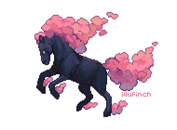 #horse for todays #pixel_dailies  #pixelart #ドット絵 