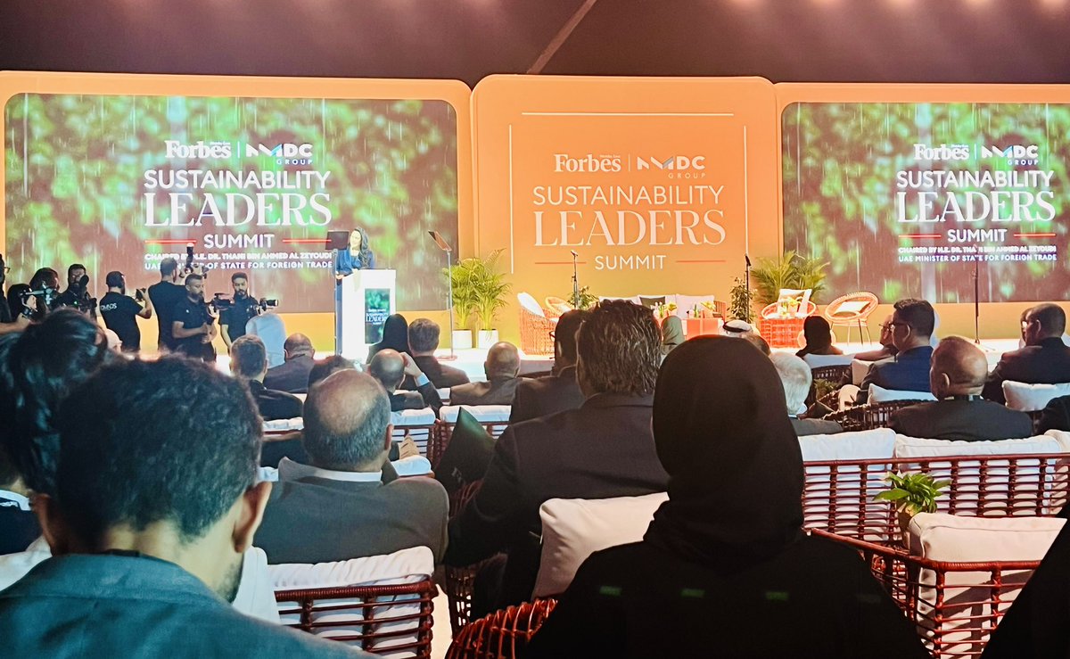 The <a href="/Forbes_MENA_/">Forbes Middle East</a> Sustainability Leaders Summit just kicking off in Abu Dhabi this morning with an excellent line up of speakers focused on the theme of “Shaping a Sustainable Tomorrow” #SEEChange