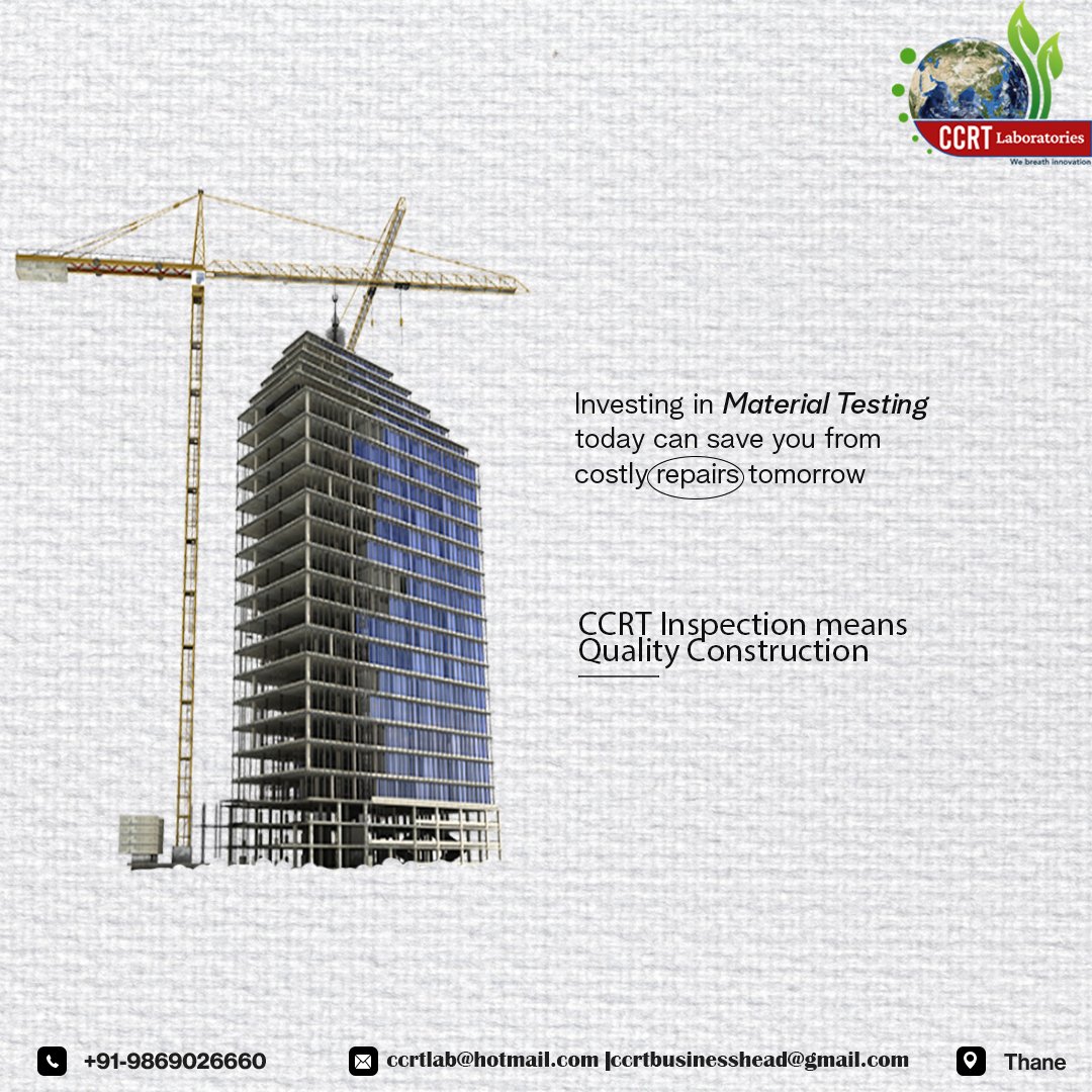 CCRT__Lab's tweet photo. CCRT Laboratories ensures every material meets the highest standards for quality and durability. Build with confidence, build with CCRT!
#ConstructionTesting #MaterialTesting #QualityControl #CCRTLabs #BuildingStrong #EngineeringSolutions #DurabilityMatters https://t.co/arNEFIelJn