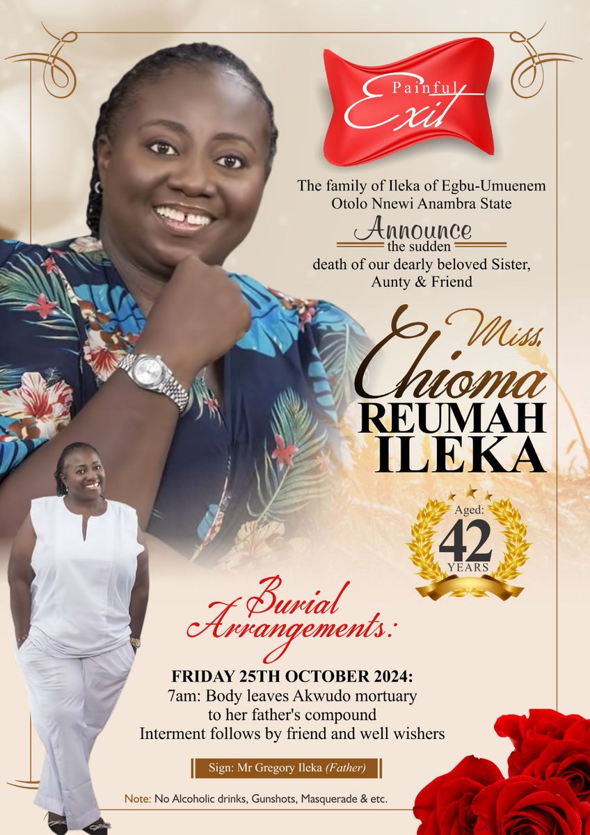 PSolidbase's tweet photo. Rest in peace,  Chioma. https://t.co/G6tZiuf0rc