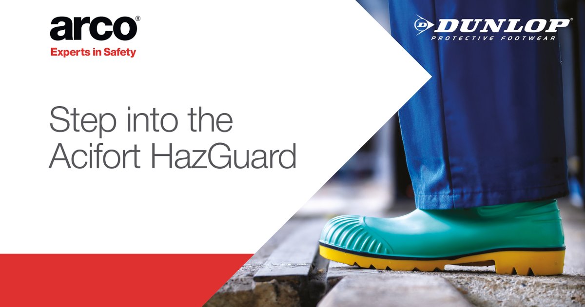 ArcoSafety's tweet image. #ChemicalProtection is important, especially in footwear. Learn more: loom.ly/kBMKdmo

#DunlopPartner #MakeEveryStepCount