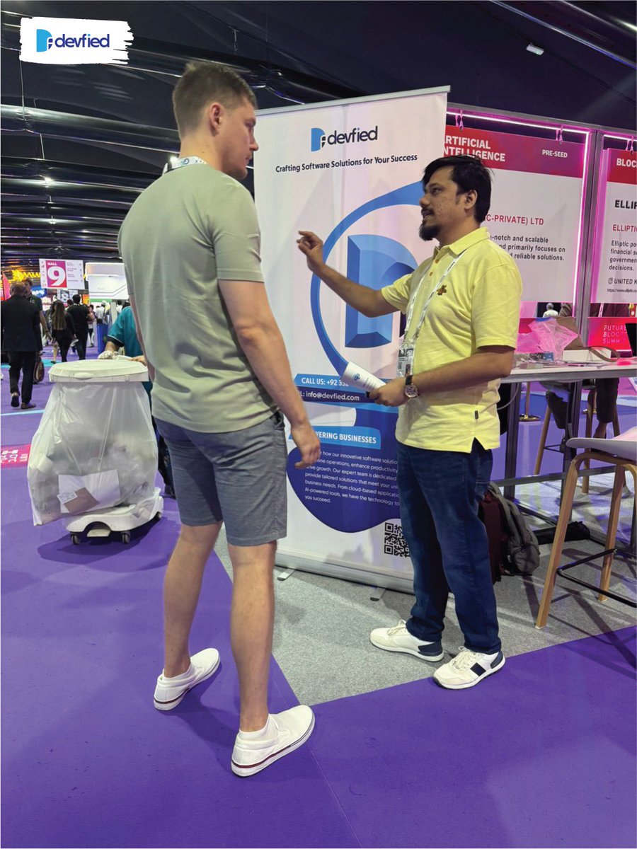 devfiedofficial's tweet image. Day 4 at GITEX GLOBAL Largest Tech &amp;amp; Startup Show in the World  and we&apos;re still going strong! Come see us at booth 76 to learn more about our latest innovations! 

#gitex #gitexglobal #technologyimpact #innovations #devfied