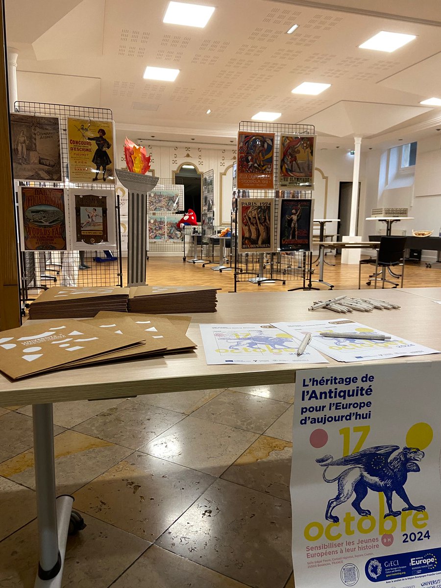 🕘 We're getting ready for today's GrECI outreach meeting "An Ancient Heritage for Today’s Europe: Engaging Young Europeans through Communicating the Past", organized with <a href="/EuropeBFC/">Maison de l'🇪🇺 en Bourgogne-Franche-Comté</a> 

It starts at 9 AM in the Edgar Faure Room, Regional Council, Besançon! 🎉
