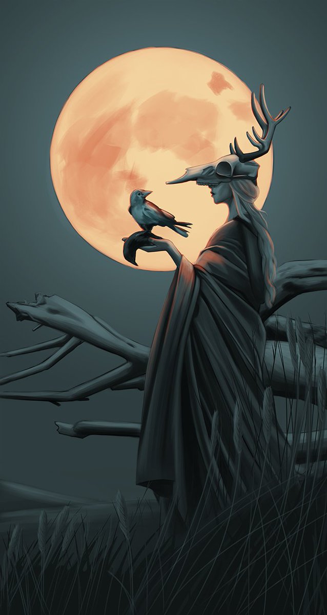 BardCumberland's tweet photo. This year the #HuntersMoon will take place just after midday on 17 October and be the third of four back-to-back #supermoons

It signals the time to go hunting in preparation for the winter ahead, and it's other name #MigratingMoon referenced the time birds begin to fly south to warmer climates

#fullmoom #culture 
🖼 Knamil
