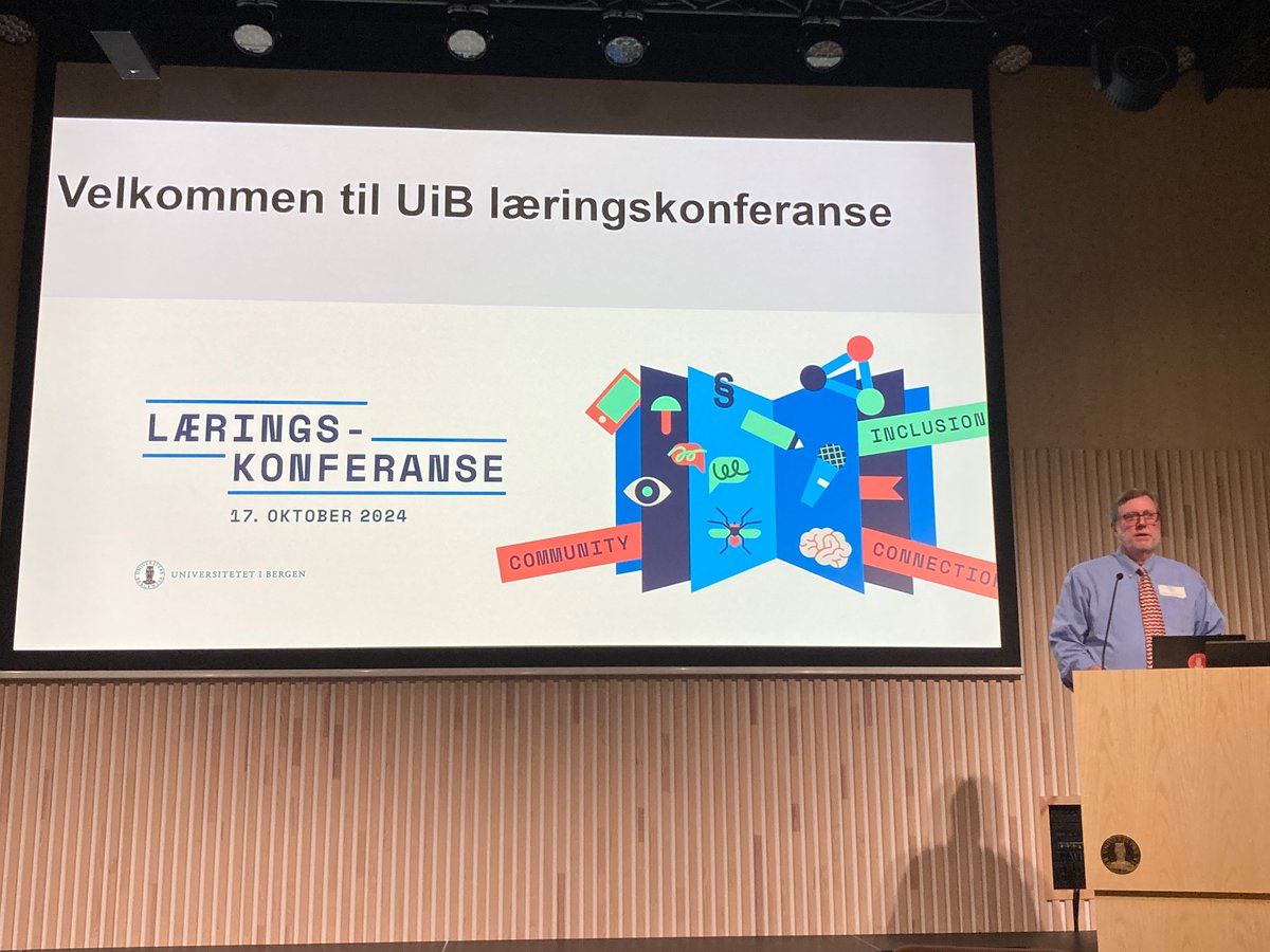 johnWflattun's tweet photo. Klar for #Læringskonferanse ved @UiB med tema inclusion, connection, and community https://t.co/9N96UYPcwr