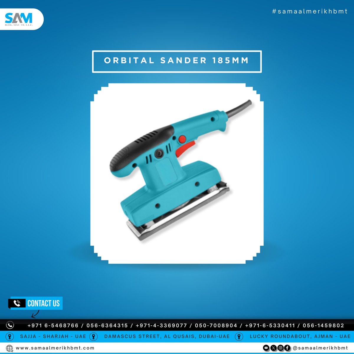 samaalmerikhbmt's tweet image. Get the job done right with our Orbital Sander! Easy to use and highly effective for any project. Visit our shop and upgrade your sanding game today!
#sandingtools #orbitalsander #toolupgrade #shoplocal