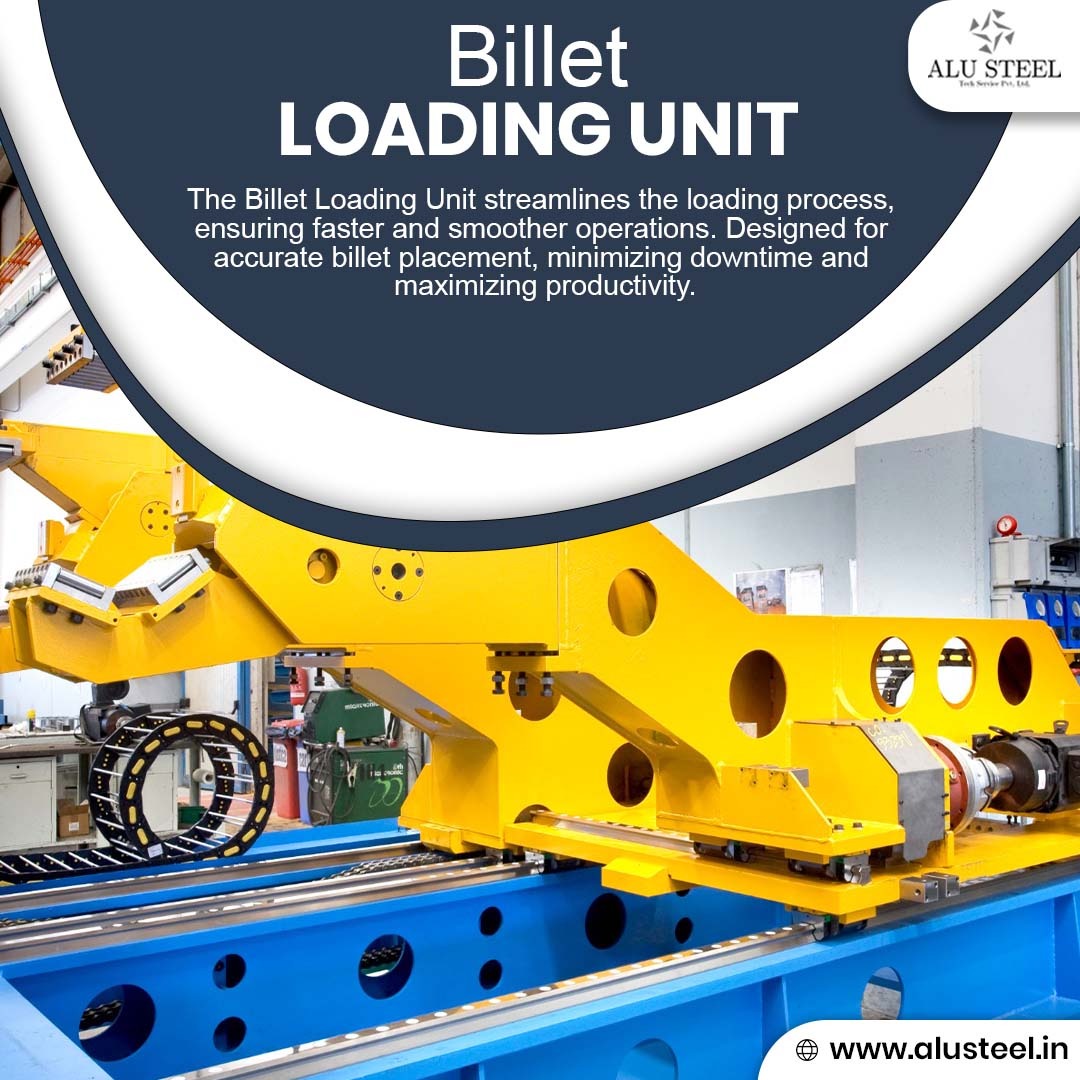 TechAlusteel's tweet image. Boost productivity with our Billet Loading Unit, designed for fast, accurate billet placement, minimizing downtime and maximizing operational efficiency.

Visit for more: alusteel.in
#ALUSTEELTech #AccuratePlacement #SeamlessLoading #HighPerformance