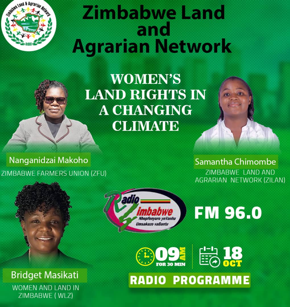 Tune in the discussion tomorrow

Radio Zimbabwe
FM 96.0
09:00am-09:30am