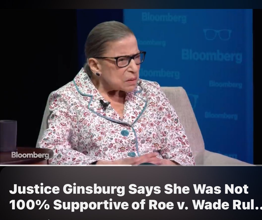 miserablelib's tweet image. Justice Ginsburg Says She Was Not 100% Supportive of Roe v. Wade Ruling youtu.be/pYNz8qcThJE?si… via @YouTube #RBG #RuthBaderGinsburg #Abortion