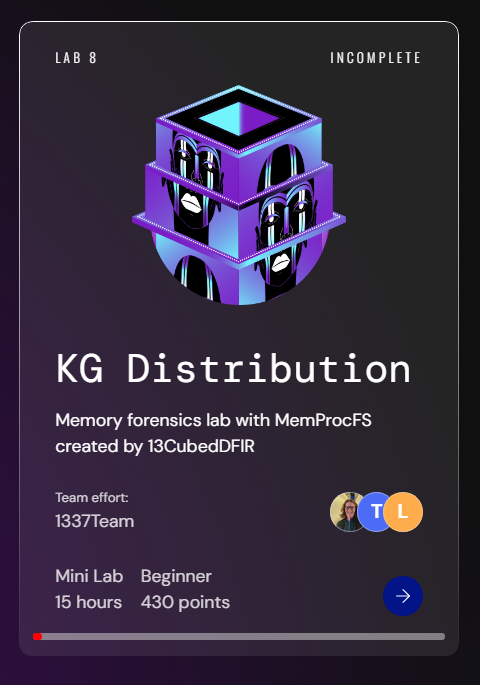 inversecos's tweet photo. NEW LAB RELEASE: KG Distribution 🚨 

A full memory analysis lab with two key systems using MemProcFS. This lab was created and brought to you by the talented @13CubedDFIR 

👇 Solve the lab here 👇
https://t.co/3yo41LBhOh     

Test your memory skills on:  
👀C2 Analysis & Identification
👀DLL Injection Techniques
👀Persistence Techniques
👀Exfiltration & Staging

All lab VMs for users have now been beefed up with 16 GBs of RAM and 4 CPUs 🩷

@XintraOrg