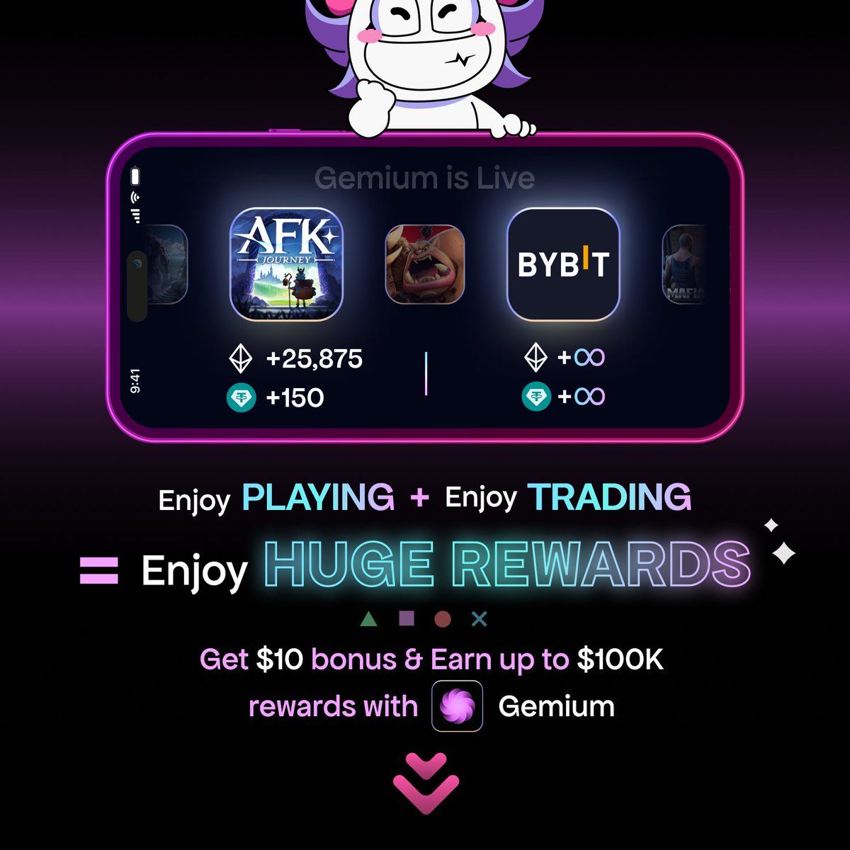 gemium_quest's tweet photo. Time to get your welcome gift!

Claim your first 💰 $10 USDT 💰 for new users by joining: https://t.co/LdgqJPQO7X

Refer your friends to earn a lot 🥰 https://t.co/yWkBUDj1M6