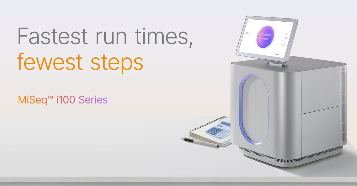 Meet the next-gen MiSeq i100 Series. Three-step setup, runs as fast as four hours, onboard DRAGEN™ analysis. It's that simple.
ilmn.ly/3BFt5fM bit.ly/403ohLl