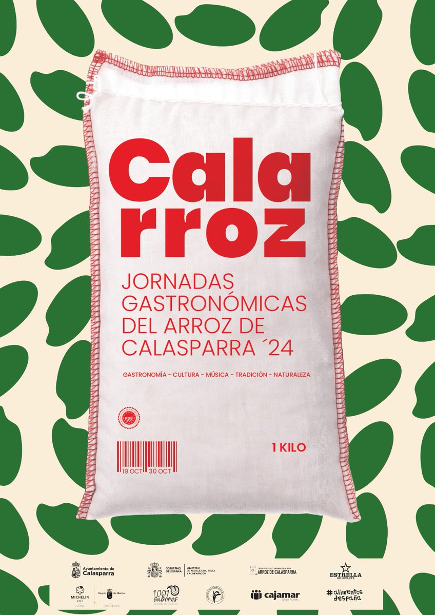 AytoCalasparra's tweet photo. 🌾𝗖𝗔𝗟𝗔𝗥𝗥𝗢𝗭 𝟮𝟬𝟮𝟰 Un viaje gastronómico y cultural al corazón de Calasparra

Del 19 al 31 de octubre, Calasparra celebra su arroz con una feria gastronómica en la zona centro de Calasparra, showcookings, visitas guiadas y actividades culturales para todos los gustos. https://t.co/8lt7vJFzgX