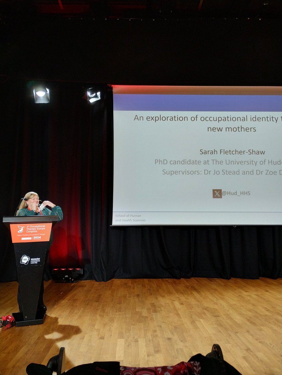 A varied range of fascinating research presentations this pm headed by our UK own <a href="/sarahjoOT/">Sarah Fletcher-Shaw</a> talking about transitions motherhood through an occupational lens. #OTEurope2024