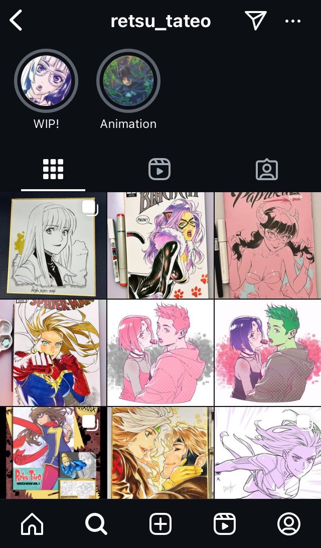 先月インスタ乗っ取られて戻れないのここへ来てだいぶ痛いな…絵の置き場&海外窓口として重宝してたのに (左が乗っ取られたアカウント、右は暫定で新しく作った方) 