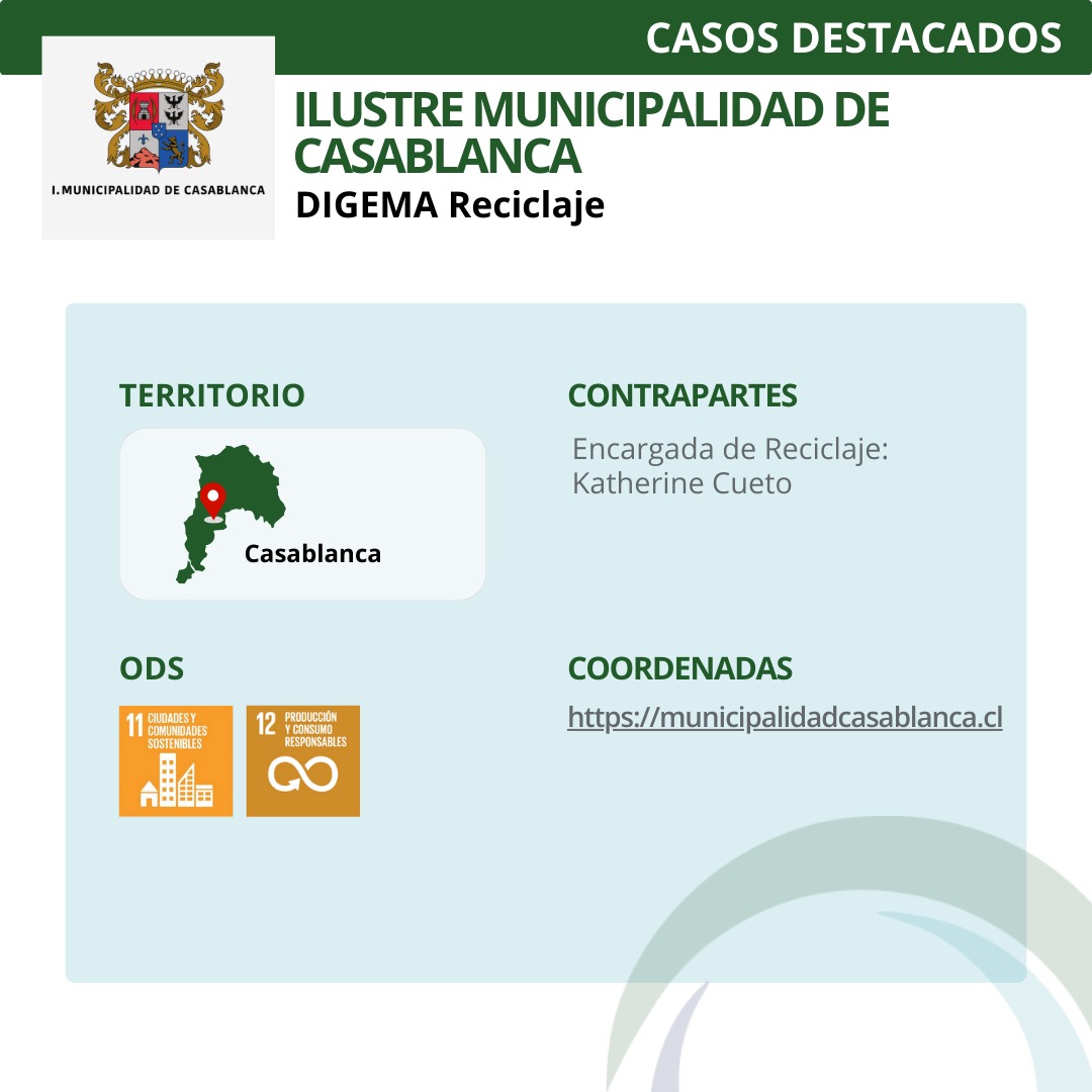 IndCircular's tweet photo. El compromiso de la I. Municipalidad de Casablanca con la gestión ambiental la ha llevado a ser el principal referente municipal en gestión y valorización de residuos.

Te invitamos a revisar más información en su ficha 👆 https://t.co/vMXI5Sm6gI