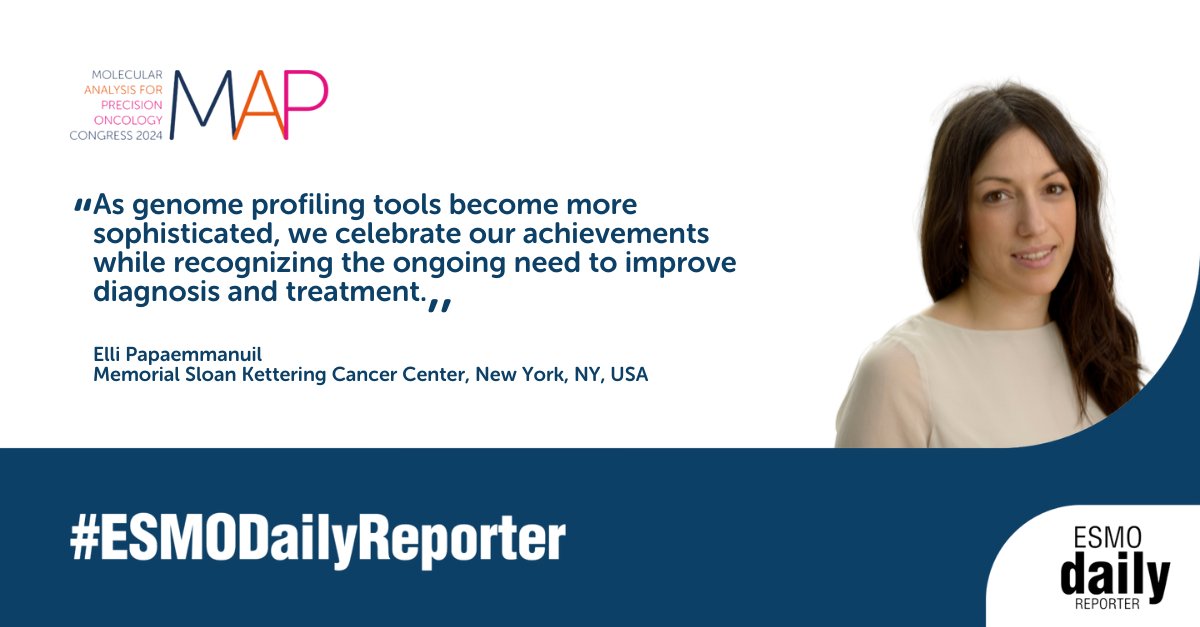 ESMO - Eur. Oncology (@myesmo) on Twitter photo #MAP2024: Findings from complex statistical modelling can form the basis for easy-to-use precision diagnostic and risk-stratification tools to help inform management decisions.
<a href="/PapaemmanuilLab/">Elli Papaemmanuil, PhD</a>
#ESMODailyReporter
📌ow.ly/mx4a50TNv9V #MAP2024: Findings from complex statistical modelling can form the basis for easy-to-use precision diagnostic and risk-stratification tools to help inform management decisions.
<a href="/PapaemmanuilLab/">Elli Papaemmanuil, PhD</a>
#ESMODailyReporter
📌ow.ly/mx4a50TNv9V