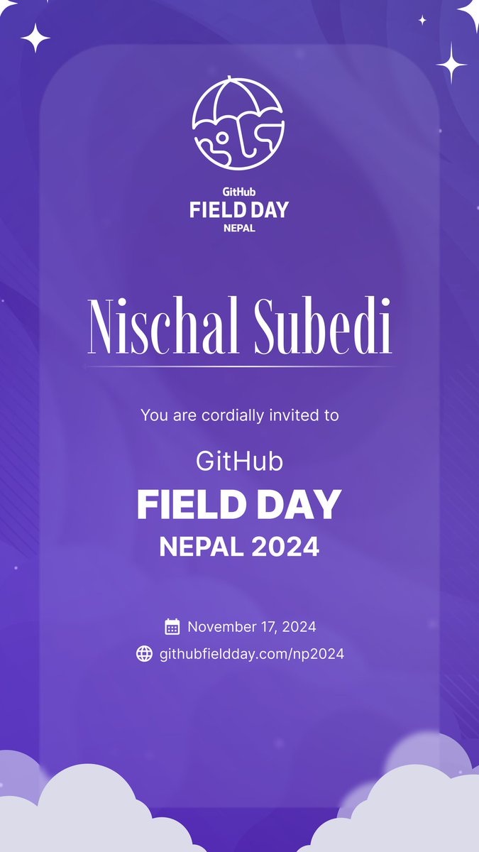 nischal0x01's tweet image. can&apos;t wait to attend.....
#GitHub #Opensource #GitHubFieldDay #GitHubFieldDayNepal