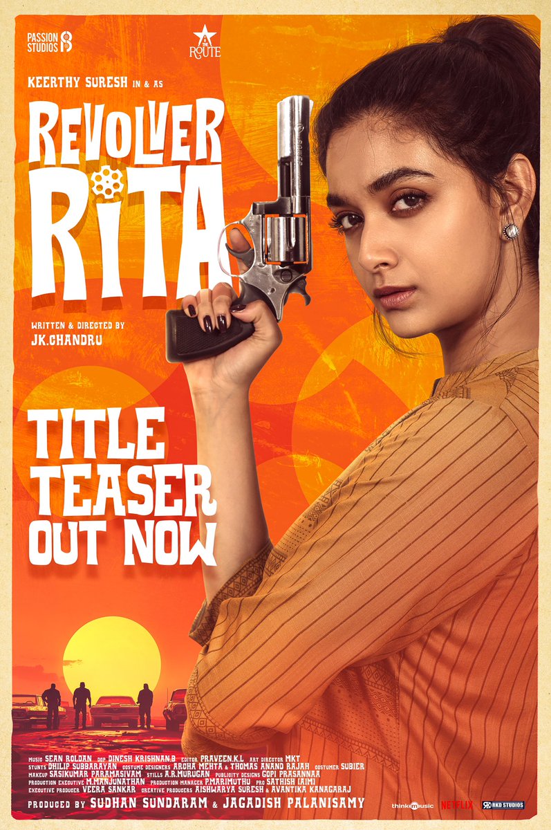 TheRoute (@theroute) on Twitter photo It’s time to reload, Rita style 🔥
Here's your birthday gift <a href="/KeerthyOfficial/">Keerthy Suresh</a>, from our hearts to yours ❤️
#RevolverRitaTitleTeaser
💣 youtu.be/bWC8MNrIn8c
<a href="/Jagadishbliss/">Jagadish</a> <a href="/Sudhans2017/">Sudhan Sundaram</a> <a href="/realradikaa/">Radikaa Sarathkumar</a> <a href="/dirchandru/">Chandru</a> <a href="/PassionStudios_/">Passion Studios</a> <a href="/TheRoute/">TheRoute</a> <a href="/RSeanRoldan/">Sean Roldan</a> <a href="/dineshkrishnanb/">Dinesh krishnan DOP</a> It’s time to reload, Rita style 🔥
Here's your birthday gift <a href="/KeerthyOfficial/">Keerthy Suresh</a>, from our hearts to yours ❤️
#RevolverRitaTitleTeaser
💣 youtu.be/bWC8MNrIn8c
<a href="/Jagadishbliss/">Jagadish</a> <a href="/Sudhans2017/">Sudhan Sundaram</a> <a href="/realradikaa/">Radikaa Sarathkumar</a> <a href="/dirchandru/">Chandru</a> <a href="/PassionStudios_/">Passion Studios</a> <a href="/TheRoute/">TheRoute</a> <a href="/RSeanRoldan/">Sean Roldan</a> <a href="/dineshkrishnanb/">Dinesh krishnan DOP</a>