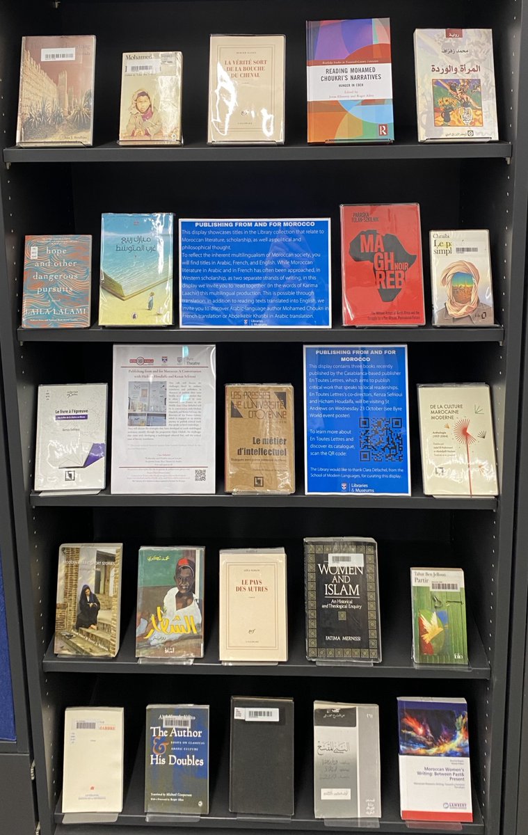 Modern Languages at St Andrews (@stamodlangs) on Twitter photo Don't miss the events organised byClara Défachel on multilingual&inclusive publishing with the co-founders of the Casablanca-based publishing house En Toutes Lettres Hicham Houdaïfa&Kenza Sefrioui, Stirling 21 Oct 2pm, Edinburgh 22 Oct 4pm, & <a href="/Byreworld/">Byre World</a> in St Andrews 23 Oct 8pm. Don't miss the events organised byClara Défachel on multilingual&inclusive publishing with the co-founders of the Casablanca-based publishing house En Toutes Lettres Hicham Houdaïfa&Kenza Sefrioui, Stirling 21 Oct 2pm, Edinburgh 22 Oct 4pm, & <a href="/Byreworld/">Byre World</a> in St Andrews 23 Oct 8pm.