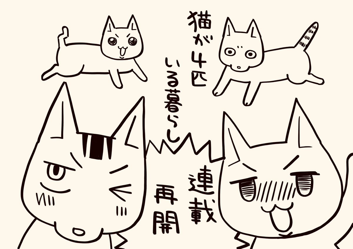 【本日発売】増刊本当にあった愉快な話
猫が4匹いる暮らし連載再開です‼️
3巻出せるように頑張りますので、どうかよろしくお願いします🙇‍♀️🙇‍♀️🙇‍♀️ 