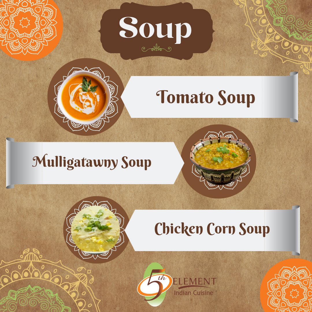 My5thElementPC's tweet photo. Soup season is here! 🍲 Whether you prefer chunky or smooth, cozy up with a bowl of your favorite flavor. Share what's in your bowl today! #5thelement #soup #souper #palmcoast #daytonabeach #indianfood #eatlocal https://t.co/fyI3pHKC3O